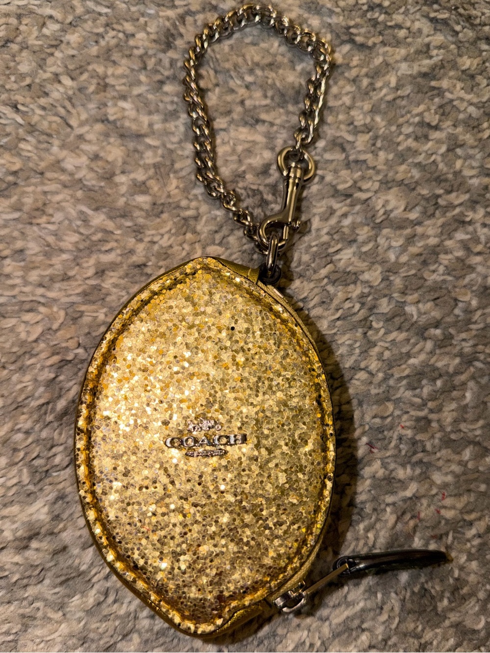 Coach Limited Edition Lemon Shaped Glitter Coin Purse - Picture 2 of 6